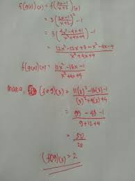 Diketahui fungsi komposisi (f o g)(x) = 2x + 5 dan f(x) = 2x + 3. Misal F X 3x2 1 Dan G X 2x 1 X 2 Nilai Dari Fog 3 Brainly Co Id