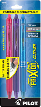 Frixion Ball Clicker Pilot Pen Erasable Gel Pens Pilot Pens Pilot Frixion