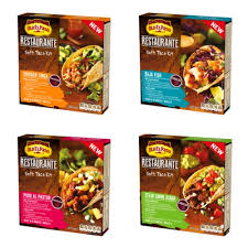 Meanwhile, in large bowl, mix dressing and remaining 4 teaspoons seasoning mix. Old El Paso Baja Fish Taco Kit
