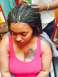 Micro braid wet weave by fefe's african Hair Braiding in Dayton