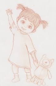 Coloring sheet monster inc coloring page. Boo Sketch Monsters Inc By Misspurplepanda On Deviantart