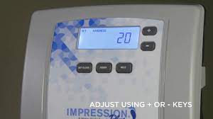 How To Program Water Softener Settings On Impression Series Youtube
