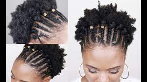 Type 4 hair is the most fragile and has the least defined curls of the natural hair types, but that doesn't mean it's limited. Easy Braided Hairstyle On 4c Natural Hair Youtube