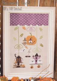 Snowy owl cross stitch pattern. Halloween Owls Counted Cross Stitch Pattern