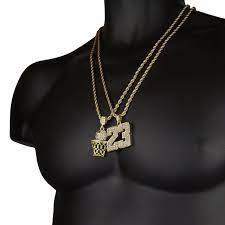 2 Basketball Iced Out Pendants W 24 Gold Chains For Men Creative Necklace Chain Link Bracelet Silver