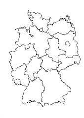 Personen, die nur zur durchreise in die bundesrepublik deutschland einreisen und die bundesrepublik deutschland auf schnellstem wege wieder verlassen downloads: Umriss Deutschland Zum Ausdrucken Landerkarten Deutschland 6 Verschiedene Karten A4 Unterrichtsmaterial In Den Fachern Erdkunde Sachunterricht Deutschland Karte Bundeslander Deutschland Karte Bundeslander Klick Das Bild Kuckuk Umriss An Um Die