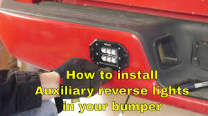 The keighley led flush mount features a polished chrome finish and 17.5 inch round shade made of glamorous crystal plates. How To Install Auxiliary Reverse Lights In A Bumper Youtube