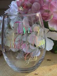 This Is My Wedding Planning Stemless Wine Glass Personalized Etsy In 2020 Stemless Wine Glass Wedding Planning Glass Personalized Glass