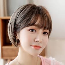 These many pictures of korean short hairstyles for round faces list may become your inspiration and informational purpose. Fake Female Short Hair Round Face Bobo Korean Wave Head Temperament Repair Face Naturally Realistic Handsome Angio Net Red Qi Ear Model