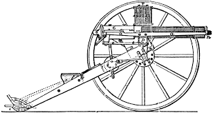 Gatling guns technical drawings gun patent gatling machine guns 1865 gatling 1865 drawing gun mechanical drawing. Gatling Gun Clipart Etc