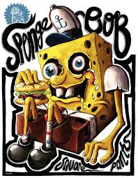 Spongebob Art Print From Society8 Desenhos Animados Desenho Desenhos