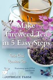 Black And Bruised Wine Nutrition Make Fireweed Tea In 5 Easy Steps Joybilee Farm Diy Herbs Gardening Medicinal Tea Fireweed Herbal Teas Recipes