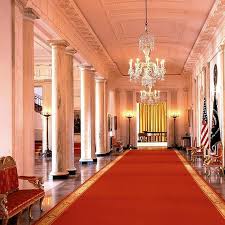 The Cross Hall Is Separated From The Entrance Hall By A Colonnade And Extends Between The State Dining Room And The East White House House Photo Booth Backdrop