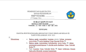 Download contoh sk pengangkatan yayasan untuk gty guru tetap format 1105 x 580 pixel. Contoh Sk Kepala Sekolah Tentang Penyelenggara Kegiatan Ujian Sekolah Format Ms Word Media Brita Rakyat
