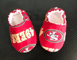 San Francisco 49ers Baby Crib Shoes Baby Booties Etsy
