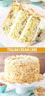 Brush scones with remaining heavy cream and for extra crunch, sprinkle with coarse sugar. Italian Cream Cake Coconut Cake Recipe With Cream Cheese Frosting