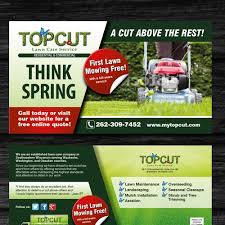 We believe in handling the job from its conception on paper, to the realization on your property. Lawn Care Postcard And Doorhanger Design Wettbewerb In Der Kategorie Postkarte Flyer Print 99designs