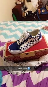 Black White And Blue Checkered Vans Vans Old Skool Blue White Checkered Skate Shoes Zumiez In 2020 Vans Shoes Old Skool Blue And White Vans Shoes