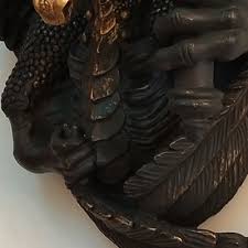 Desmond the dragon sculpture + $85.00. Black Dragon Wall Lamp Traditional Resin 1 Head Bedside Sconce Light Fixture Takeluckhome Com