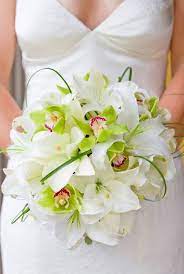 Send this luxury flower bouquet full of green cymbidium orchid blossoms to someone special in your life. Wedding Bouquet Flower Bouquet Wedding Elegant Bridal Bouquets Wedding Bouquets