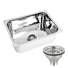 Homewerkz is the leading kitchen products center offering a varied range of accessories including kitchen sink singapore. Atc Jindal Stainless Steel Single Bowl Kitchen Sink 24 X 18 X 9 Inches 4 Kg With Ss Kitchen Sink Coupling Glossy Finish Amazon In Home Improvement