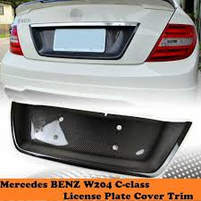 Carbon Fiber For Mercedes Benz C Class W204 License Plate Cover C250 C350 C300 Mercedesbenz Benz C License Plate Covers Mercedes Benz