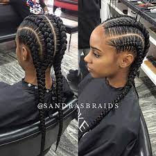 Trendy Four Cornrow Braids Cornrow Hairstyles African Braids Hairstyles Braided Hairstyles