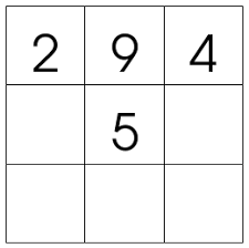 Each number is used once), usually integers, in a 3×3, 4x4 or 5x5 square grid, where the numbers in each row, and in each column, and. 3x3 Magic Square Dr Mike S Math Games For Kids
