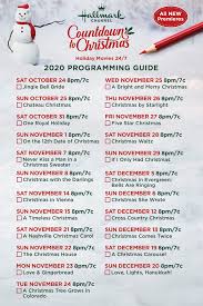 Hallmark Channel S Countdown To Christmas Is Back In 2020 Hallmark Christmas Movies Christmas Countdown Hallmark Christmas