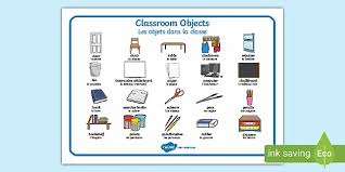 Kitchen utensils names and uses. Objects From The Classroom In French Teaching Resources