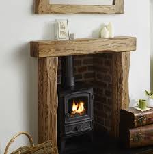 You can watch forever burning flames. Oak Fire Surround Solid European Character Beam Aged