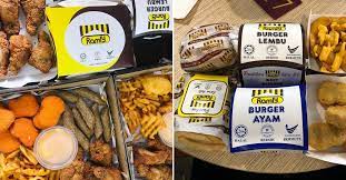 A ramly burger served in this manner is known as a 'ramly burger special'; This Ramly Halal Kiosk At R R Pagoh Serves Ready To Eat Meals Like A Fast Food Restaurant Johor Foodie