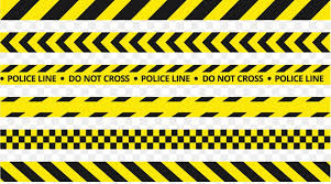 Police Line Do Not Cross Road Traffic Control Device Vector Yellow Police Tape Polisi Desain Logo Grafis