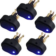 The first power wire must be long enough to reach from the power source (usually a battery) to the acc connection on the switch. 5 Pcs Spst Car Push Button Switch 12v 30a On Off 3 Pin Blue Red Led Light Auto Boat Universal Push Button Rocker Switches Switch Light Switch Mode Power Supply Manufacturerswitch Off Lights
