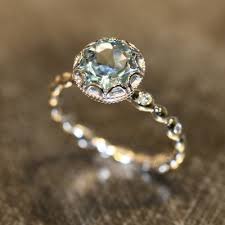 Photos Our 10 Favorite Non Diamond Engagement Rings From Etsy Philadelphia We Pretty Engagement Rings Engagement Rings Affordable Aquamarine Engagement Ring