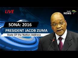 President Jacob Zuma Delivers Sona 2016 Youtube