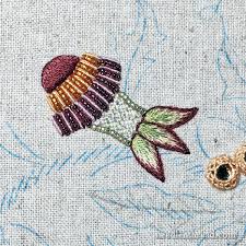 Bead Embroidery Funky Mushroom and a Deadline