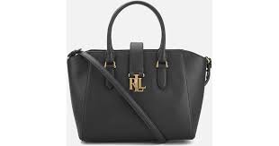 Classic and timeless are the watch words of. Lauren By Ralph Lauren Leather Carrington Bethany Shopper Bag In Black Lyst