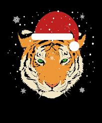 Maybe you would like to learn more about one of these? Christmas Tiger In Santa Hat Drawing By Kanig Designs