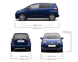 Dimensioni Toyota Verso S Toyota Verso Toyota Car