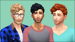 Ts4maxismatch Sims 4 Curly Hair Curly Hair Styles Curly Hair Men