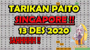 Bocoran Angka Jitu Singapore 13 Desember 2020 Tarikan Paito Sgp Youtube