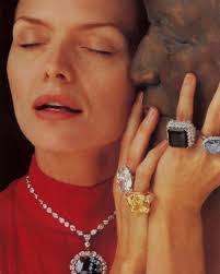 Michelle Pfeiffer photographed wearing some of the most amazing rings from  the @smithsonian collection (+ The Hope Diamond). Each ring deserves it own  post