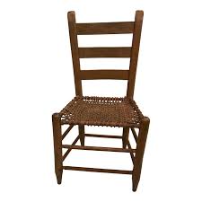 20th Century Rustic Ladder Back Chair With Rope Seat In 2020 Ladder Back Chairs Rustic Ladder Chair Design Wooden