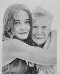 Can you help me title my drawing? I hope my pencils captured this treasured  memory with her grandpa 💕