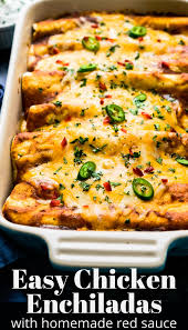 Chicken And Black Bean Enchiladas Recipe Mexican Food Recipes Easy Easy Enchilada Recipe Mexican Food Recipes Authentic