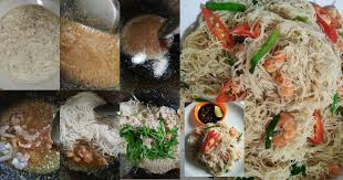 Katanya rahsia supaya bihun singapore yang dimasak sedap adalah udang kering. Bihun Singapore Style Mak Nak Sedap Tumbuk Udang Kering Buat Sambal Kicap Pa Ma