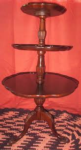 Mersman Antique Vintage Round Mahogany 3 Tier Pie Crust Table Ball Claw Feet Clawfoot Antique Table Antiques