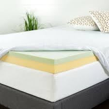 It's three inches thick and. Zinus Green Tea 4 In Short Queen Memory Foam Mattress Topper Hd Gtft 400sq The Home Depot