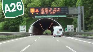 Until 2017 the route was much longer, going after salerno further south until reggio calabria; It A26 Alessandria Genova Voltri Autostrada Dei Trafori Youtube